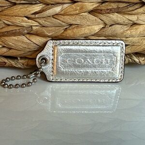 Coach Shimmery Silver Classic Hang Tag